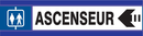 ASCENSEUR FLECHE A GAUCHE D-SIGN 180x45m D-SIGN INFORMATION