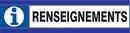 RENSEIGNEMENTS D-SIGN 180x45mm D-SIGN INFORMATION