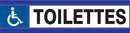 TOILETTES HANDICAPES D-SIGN 180x45mm D-SIGN INFORMATION