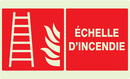 ECHELLE D'INCENDIE LUMINESCENT 330x200mm PHOTOLUM,INCENDIE 330X200