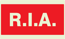 R.I.A LUMINESCENT 330x200mm PHOTOLUM,INCENDIE 330X200