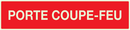 PORTE COUPE-FEU LUMINESCENT 330x75mm PHOTOLUM,INCENDIE 330X75