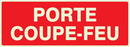 PORTE COUPE-FEU LUMINESCENT 330x120mm PHOTOLUM,INCENDIE 330X120