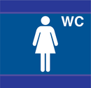 TOILETTES DAMES D-SIGN 100x100mm D-SIGN INFORMATION