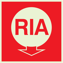 R.I.A LUMINESCENT 200x200mm PHOTOLUM,INCENDIE 200X200
