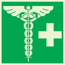PHARMACIE LUMINESCENT 200x200mm PHOTOLUM,SECOURS 200X200
