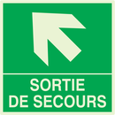 SORTIE DE SECOURS FLECHE EN HAUT A GAUCH PHOTOLUM,SECOURS 200X200