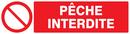 PECHE INTERDITE 200x52mm INTERDICTION 200X52 ADHESIF