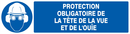PROTECTION OBLIGATOIRE TETE/VUE/OUIE 200 OBLIGATION 200X52 ADHESIF