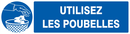 UTILISEZ LES POUBELLES 200x52mm OBLIGATION 200X52 ADHESIF