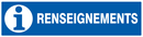 RENSEIGNEMENTS 200x52mm INFORMATION 200X52 ADHESIF