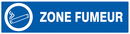 ZONE FUMEUR 200x52mm INFORMATION 200X52 ADHESIF