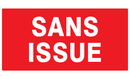 SANS ISSUE (INCENDIE) 330x200mm INCENDIE 330X200 ADHESIF