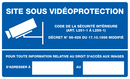 SITE SOUS VIDEOPROTECTION 330x200mm