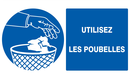 UTILISEZ LES POUBELLES 330x200mm OBLIGATIONS 330X200 ADHESIF