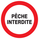PECHE INTERDITE D.300mm INTERDICTION DIAM 300 ADHESIF
