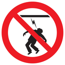 HAUTE TENSION DEFENSE DE TOUCHER D.300mm INTERDICTION DIAM 300 ADHESIF