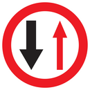 VOUS N'ETES PAS PRIORITAIRE D.300mm INTERDICTION DIAM 300 ADHESIF