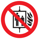 INTERD  D'UTILISER L'ASCENSEUR EN CAS D' INTERDICTION DIAM 300 ADHESIF