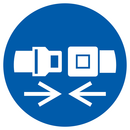 ATTACHER LA CEINTURE DE SECURITE D.300mm OBLIGATION DIAM 300 ADHESIF