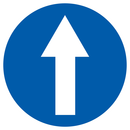 SENS OBLIGATOIRE (tout droit) D.300mm OBLIGATION DIAM 300 ADHESIF