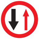 VOUS N'ETES PAS PRIORITAIRE D.420mm INTERDICTION DIAM 420 ADHESIF