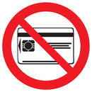 CARTES MAGNETIQUES INTERDITES D.420mm INTERDICTION DIAM 420 ADHESIF