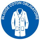 BLOUSE COTON OBLIGATOIRE D.420mm OBLIGATION DIAM 420 ADHESIF