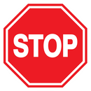 STOP D.80mm INTERDICTION DIAM 80 ADHESIF