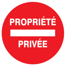 PROPRIETE PRIVEE D.80mm INTERDICTION DIAM 80 ADHESIF