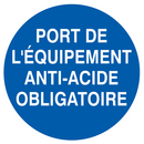 PORT DES EQUIPEMENTS ANTI-ACIDE OBLIGATO OBLIGATION DIAM 80 ADHESIF