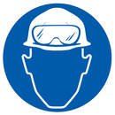 PROTECTION OBLIGATOIRE TETE/VUE CONTRE L OBLIGATION DIAM 80 ADHESIF