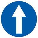 SENS OBLIGATOIRE (tout droit) D.80mm OBLIGATION DIAM 80 ADHESIF