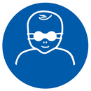 PROTECTION OPAQUE DES YEUX OBLIGAT. P/ E OBLIGATION DIAM 80 ADHESIF