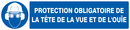 PROTECTION OBLIGATOIRE TETE/VUE/OUIE 330 OBLIGATION 330X75 ADHESIF