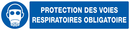 PROTECTION DES VOIES RESPIRATOIRES OBLIG OBLIGATION 330X75 ADHESIF
