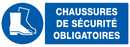 CHAUSSURES DE SECURITE OBLIGATOIRES 330x OBLIGATION 330X120 ADHESIF