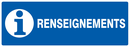 RENSEIGNEMENTS 330x120mm INFORMATION 330X120 ADHESIF