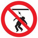 HAUTE TENSION DEFENSE DE TOUCHER D.180mm INTERDICTION DIAM 180 ADHESIF