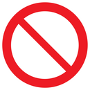 INTERDICTION D.180mm INTERDICTION DIAM 180 ADHESIF