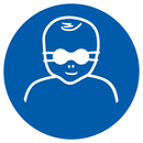 PROTECTION OPAQUE DES YEUX OBLIGAT. P/ E OBLIGATION DIAM 180 ADHESIF