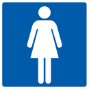 TOILETTES DAMES 200X200mm INFORMATION 200X200 ADHESIF