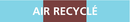 AIR RECYCLE 222x37mm (20 ADHESIFS POUR T