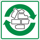 RECYCLAGE DES GRAVATS ADHESIF 200x200mm ENVIRONNEMENT 200X200 ADHESIF