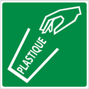 POUBELLE PLASTIQUE ADHESIF 200x200mm ENVIRONNEMENT 200X200 ADHESIF
