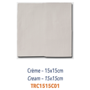 CARRELAGE FAIENCE UNIS CREME 15/15