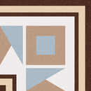 CARRELAGE 1900 FLORENTINA-3 CELESTE 20X20cm  0,16M2/BTE   4PC/BTE  G19