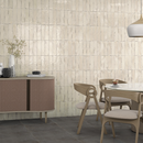 FAIENCE LUCA ABIC NACAR - PATE BLANCHE - 8x31,5cm 0,63M2/BTE 25PC/BTE G267