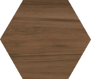 CARRELAGE HEXAG.BELICE NOCE 51,9X59,9cm  0,93M2/BTE   4PC/BTE  G186