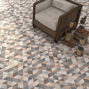 CARRELAGE RIFT HEXAG.FINGAL 23,3X26,8cm  0,515M2/BTE  11PC/BTE  G161